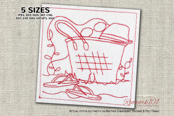 Beach Bag on Sand Lineart: A Versatile Holiday Design