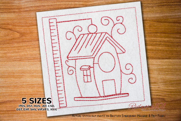 Charming Handmade Birdhouse Lineart for Gifts
