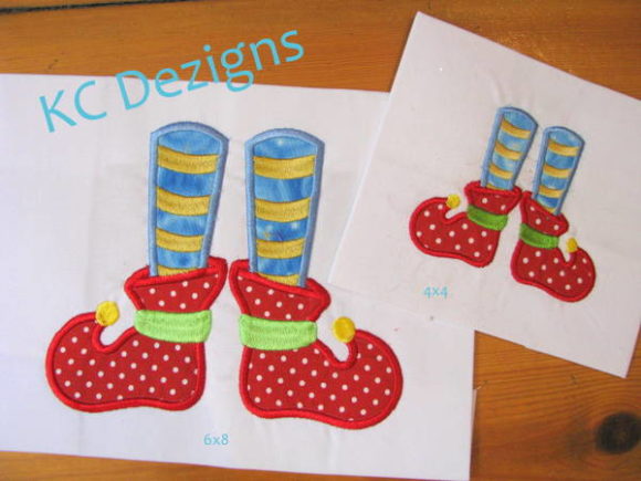Elf Feet: A Charming Addition for Christmas Embroidery