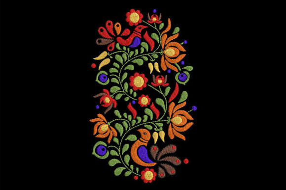 Explore Hungarian Color-rich Traditional Motif