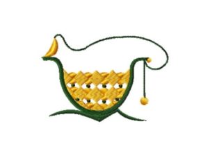 Moon Tea Cup: A Charming Embroidery Design