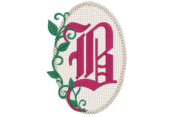 Olde English Monogram Letter B: A Classic Embroidery Choice