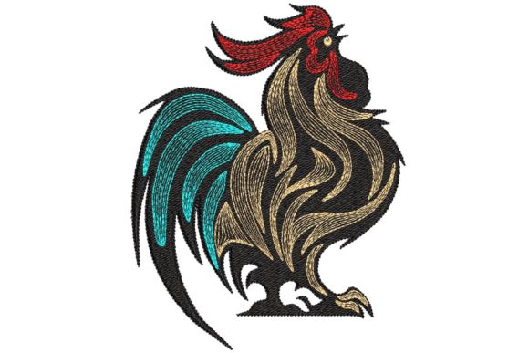 Rooster: A Bold and Professional Embroidery Design
