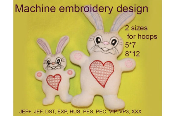Soft Toy Bunny in the Hoop: A Charming Embroidery Design