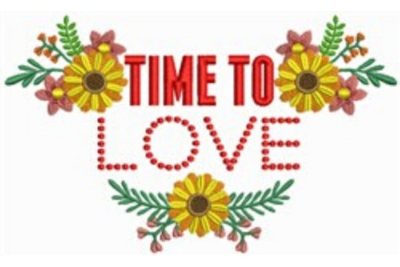 Time to Love: A Sweet and Versatile Embroidery Design