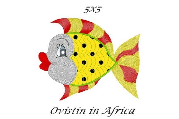 Yellow Sassy Applique Fish: A Playful Addition