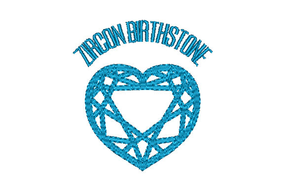 Zircon Birthstone Faceted Heart: A December Delight
